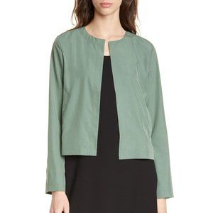 NWOT Eileen Fisher Crop Tencel Blend Jacket